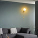 Ava Brass Alabaster Wall Lamp Vakkerlight