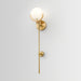 Ava Brass Alabaster Wall Lamp Vakkerlight
