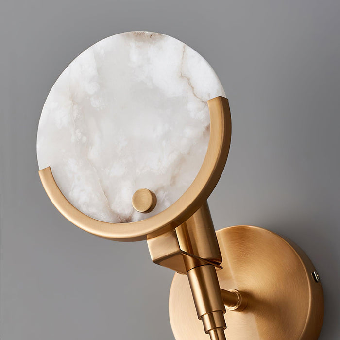 Ava Brass Alabaster Wall Lamp Vakkerlight