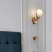 Ava Brass Alabaster Wall Lamp Vakkerlight
