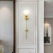 Ava Brass Alabaster Wall Lamp Vakkerlight