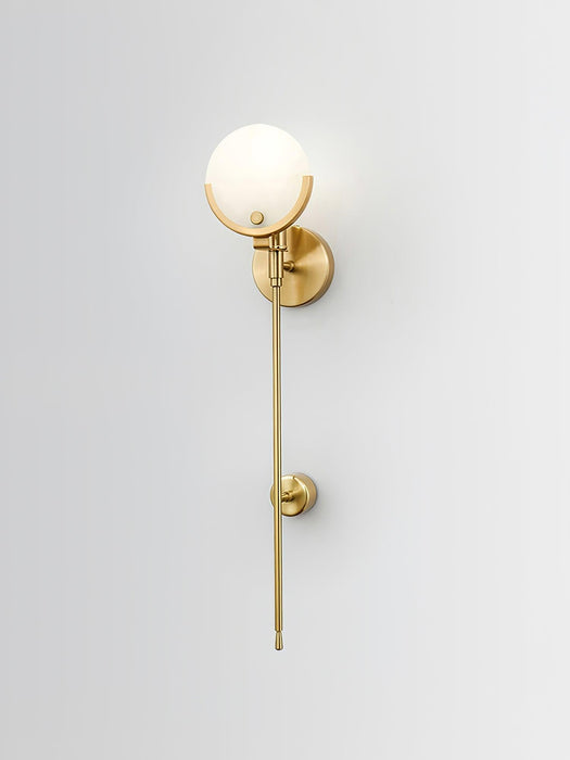 Ava Brass Alabaster Wall Lamp Vakkerlight