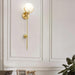 Ava Brass Alabaster Wall Lamp Vakkerlight