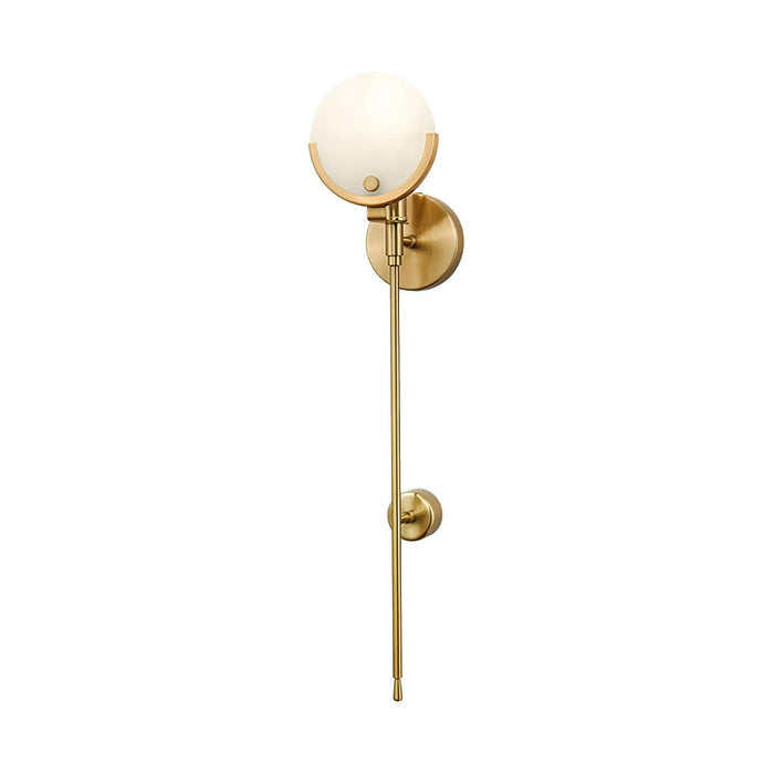 Ava Brass Alabaster Wall Lamp Vakkerlight