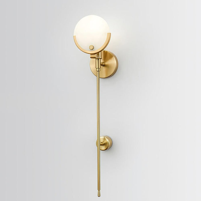 Ava Brass Alabaster Wall Lamp Vakkerlight