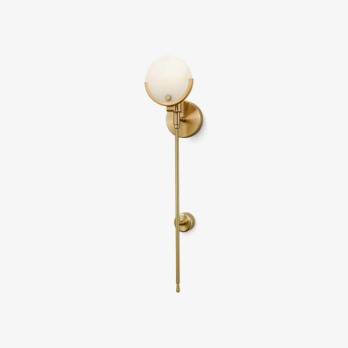 Ava Brass Alabaster Wall Lamp Vakkerlight