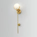 Ava Brass Alabaster Wall Lamp Vakkerlight