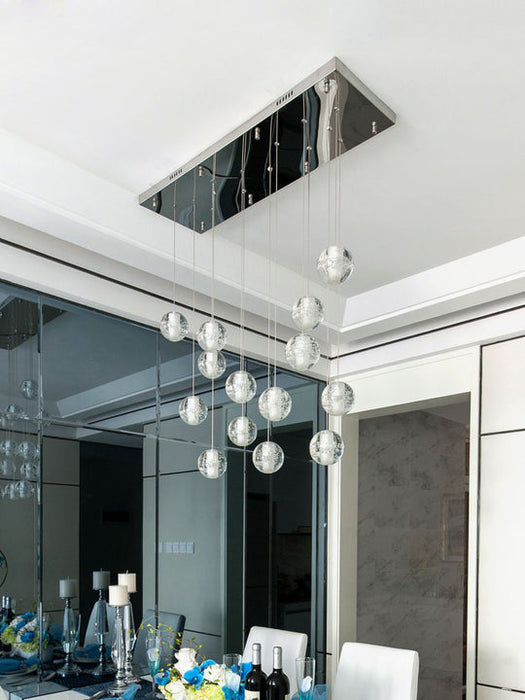 Bubble Crystal Ball Staircase Chandelier