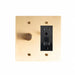 Brass Mixed Dimmer Switch (2-Gang) simprolos