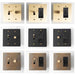 Brass Mixed Dimmer Switch (2-Gang) simprolos