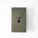 Brass Toggle Switch (1-Gang) - Open Box simprolos