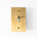 Brass Toggle Switch (1-Gang) - Open Box simprolos