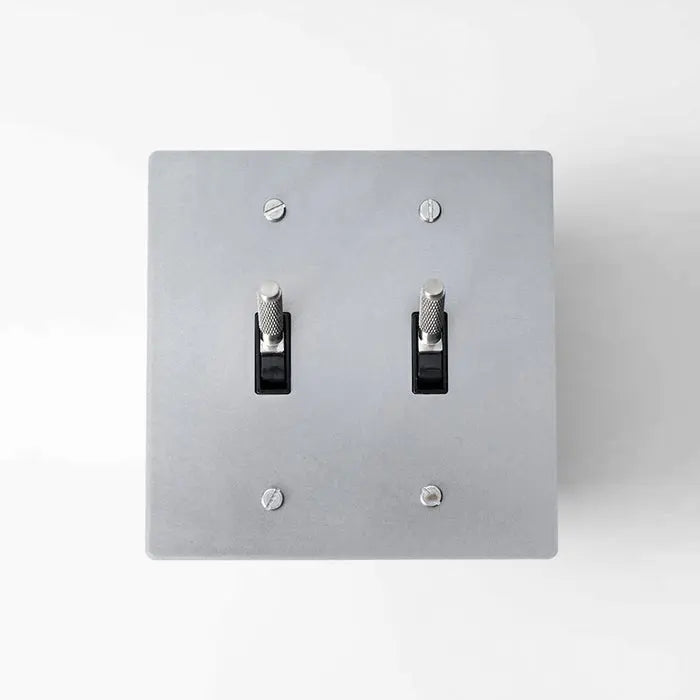 Brass Toggle Switch (2-Gang) - Open Box simprolos