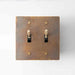 Brass Toggle Switch (2-Gang) - Open Box simprolos