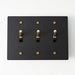 Brass Toggle Switch (3-Gang) - Open Box simprolos