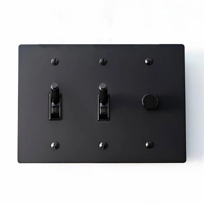 Brass Toggle Switch (3-Gang) - Open Box simprolos
