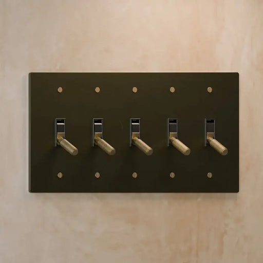 Brass Toggle Switch (5-Gang) - Open Box simprolos