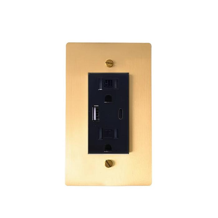 Brass Outlet (1 to 4 Gang) - Simprolos