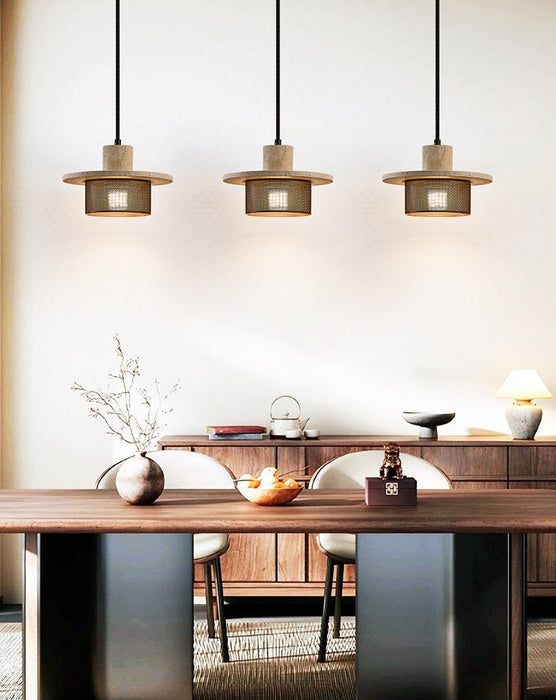 Caldera Travertine Mesh Pendant Lamp Vakkerlight