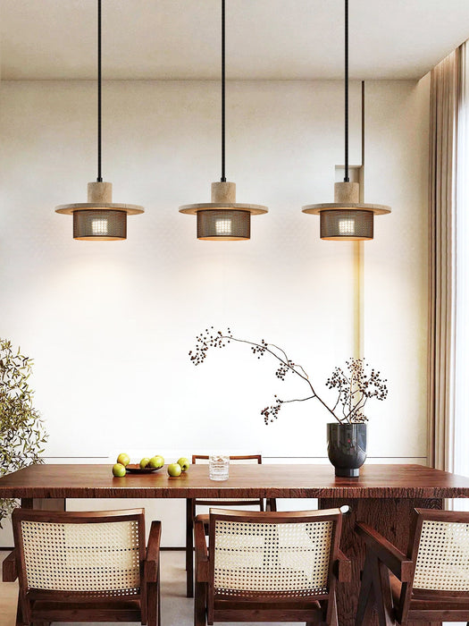 Caldera Travertine Mesh Pendant Lamp Vakkerlight