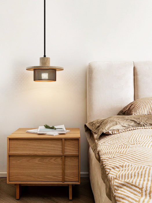 Caldera Travertine Mesh Pendant Lamp Vakkerlight