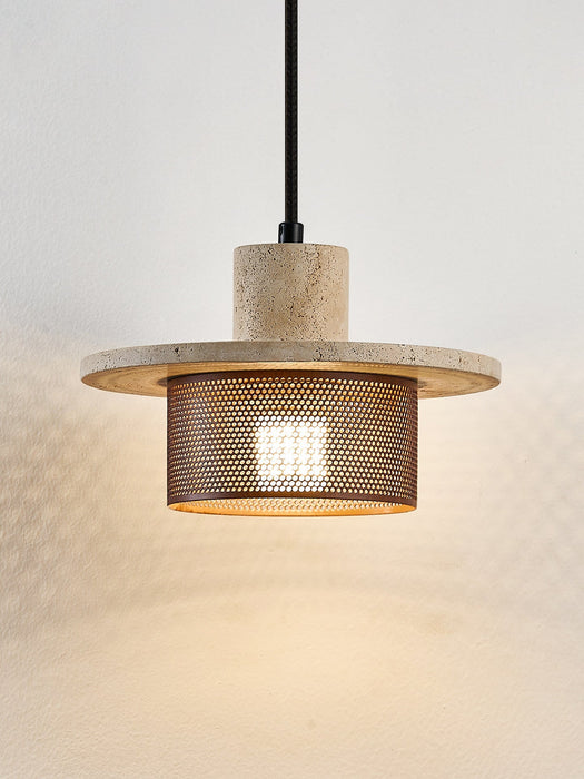Caldera Travertine Mesh Pendant Lamp Vakkerlight