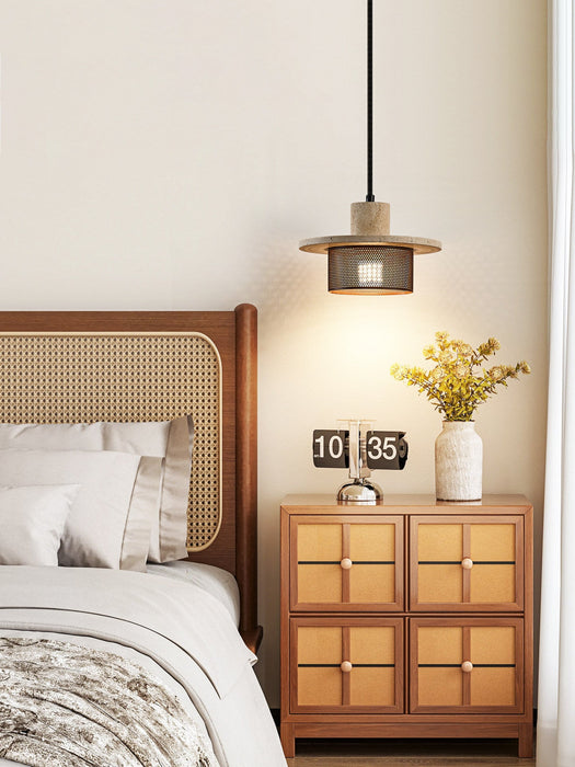 Caldera Travertine Mesh Pendant Lamp Vakkerlight