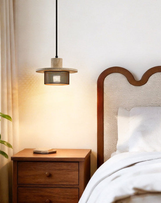 Caldera Travertine Mesh Pendant Lamp Vakkerlight
