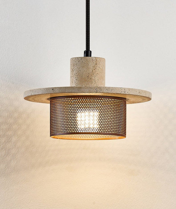 Caldera Travertine Mesh Pendant Lamp Vakkerlight