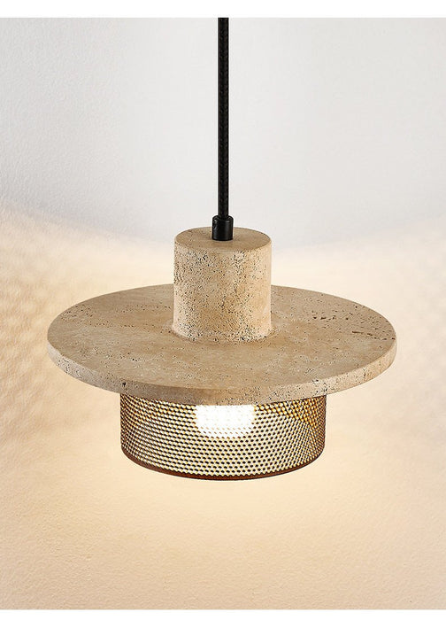 Caldera Travertine Mesh Pendant Lamp Vakkerlight