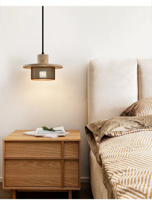 Caldera Travertine Mesh Pendant Lamp Vakkerlight