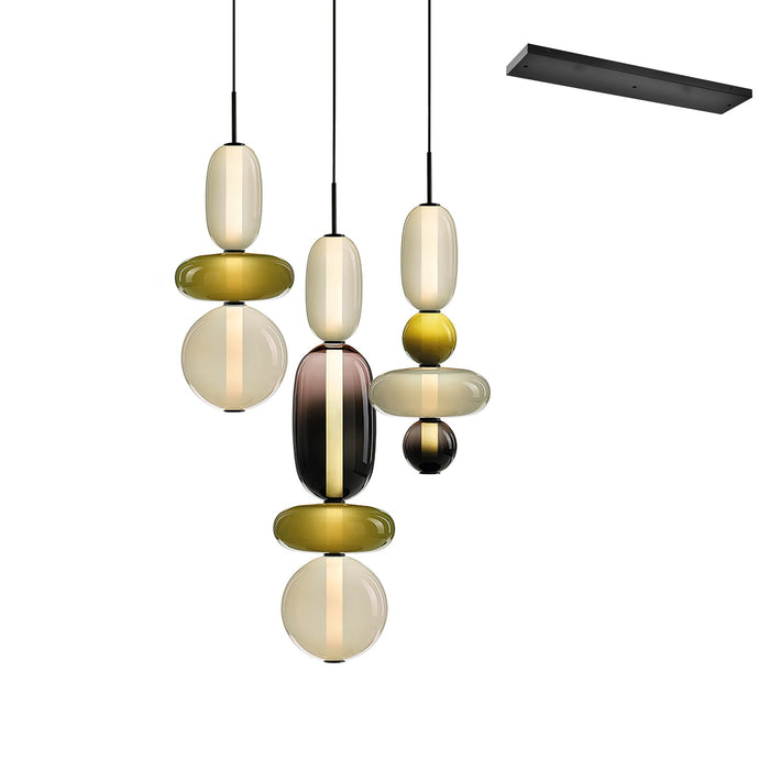 Candied Glass Combo Pendant Light