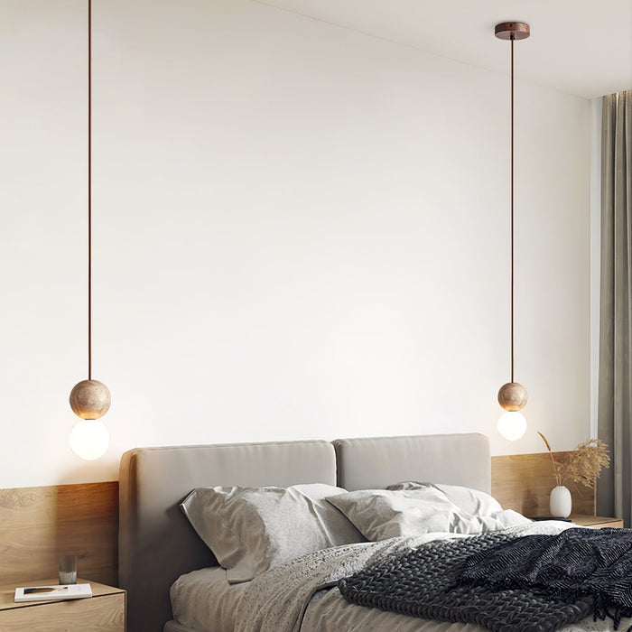 Cassia Travertine Pendant Light Vakkerlight