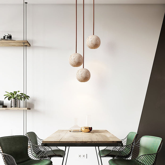 Cassia Travertine Pendant Light Vakkerlight