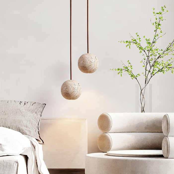 Cassia Travertine Pendant Light Vakkerlight