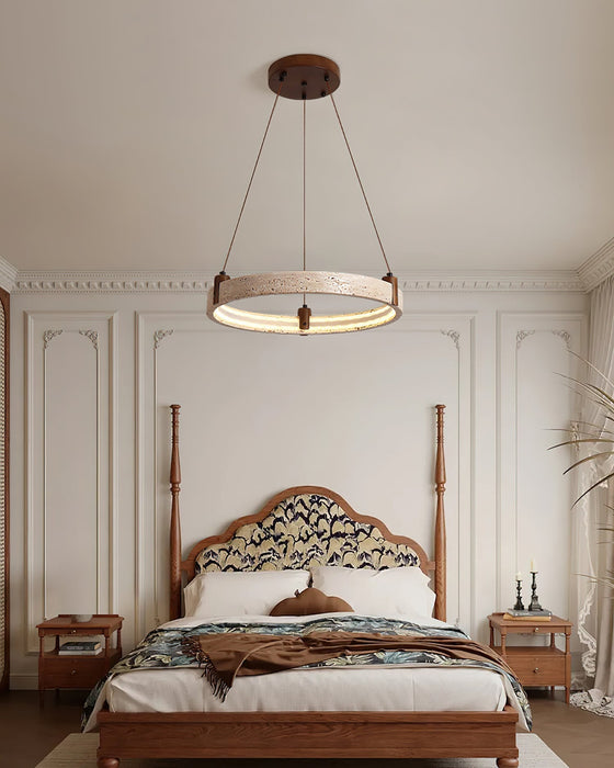 Celestial Orbit Travertine Chandelier Vakkerlight