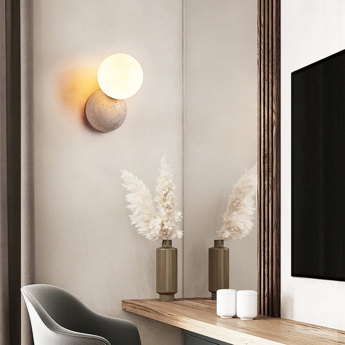 Celestial Travertine Wall Sconce Vakkerlight