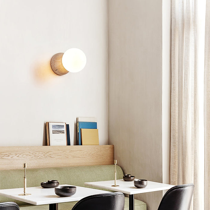 Celestial Travertine Wall Sconce Vakkerlight