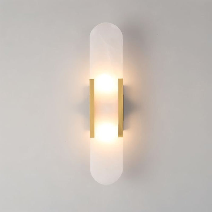 Melange Elongated Alabaster Wall Lamp