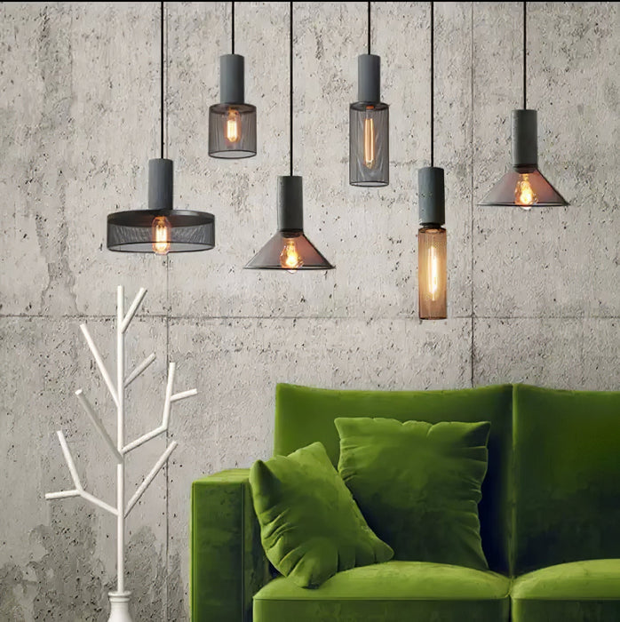 Cement Mesh Pendant Light Vakkerlight