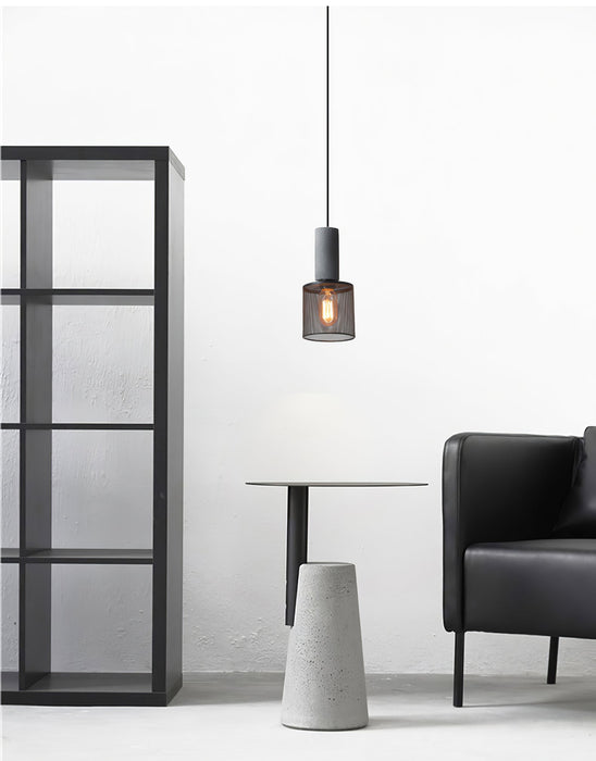 Cement Mesh Pendant Light Vakkerlight