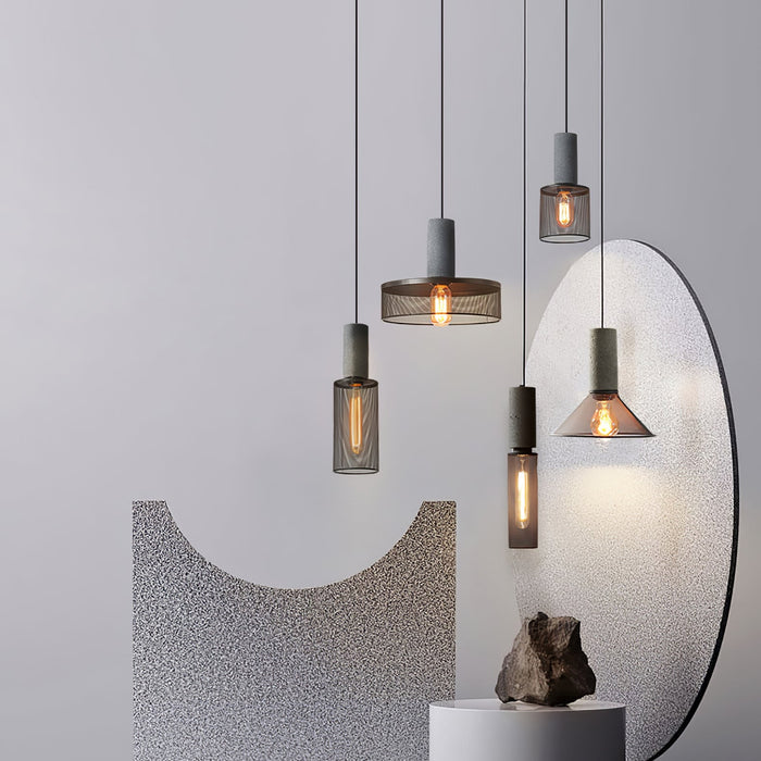 Cement Mesh Pendant Light Vakkerlight