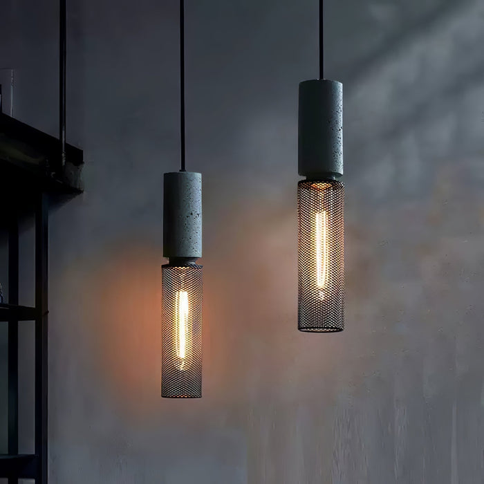 Cement Mesh Pendant Light Vakkerlight