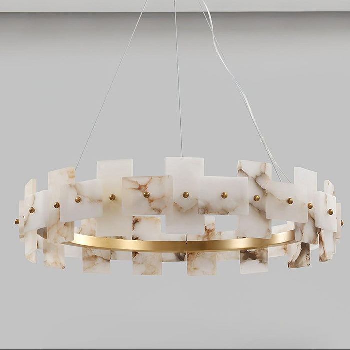 Alabaster Halo Chandelier Vakkerlight