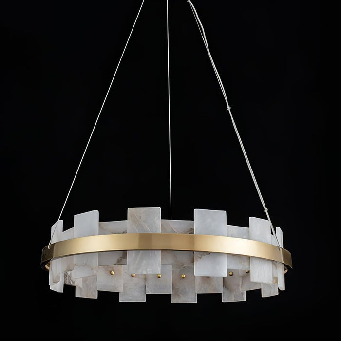 Alabaster Halo Chandelier Vakkerlight