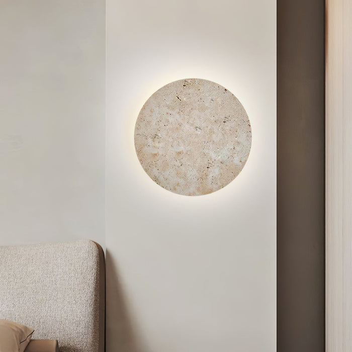 Circle Travertine Wall Lamp Vakkerlight