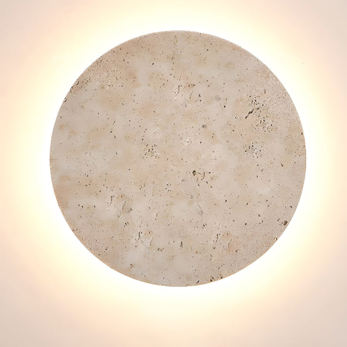 Circle Travertine Wall Lamp Vakkerlight