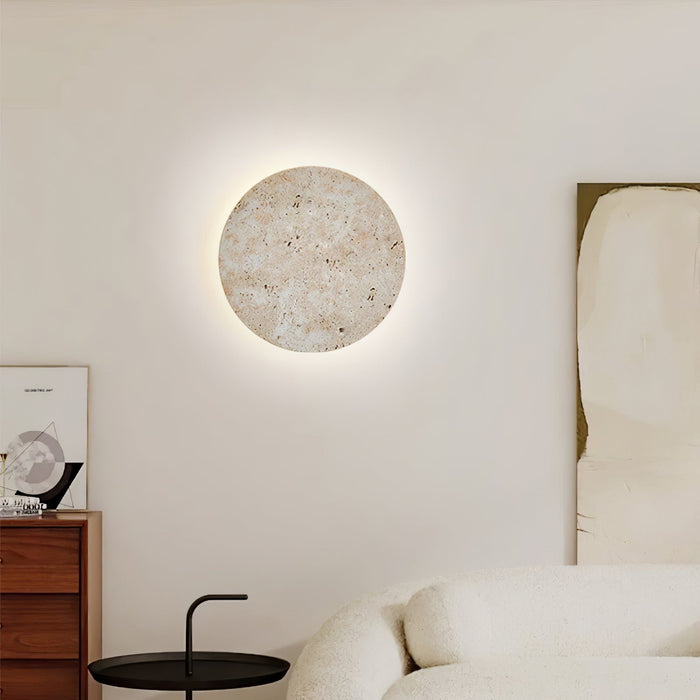 Circle Travertine Wall Lamp Vakkerlight