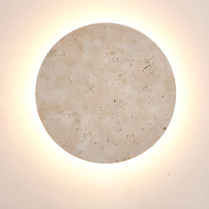 Circle Travertine Wall Lamp Vakkerlight