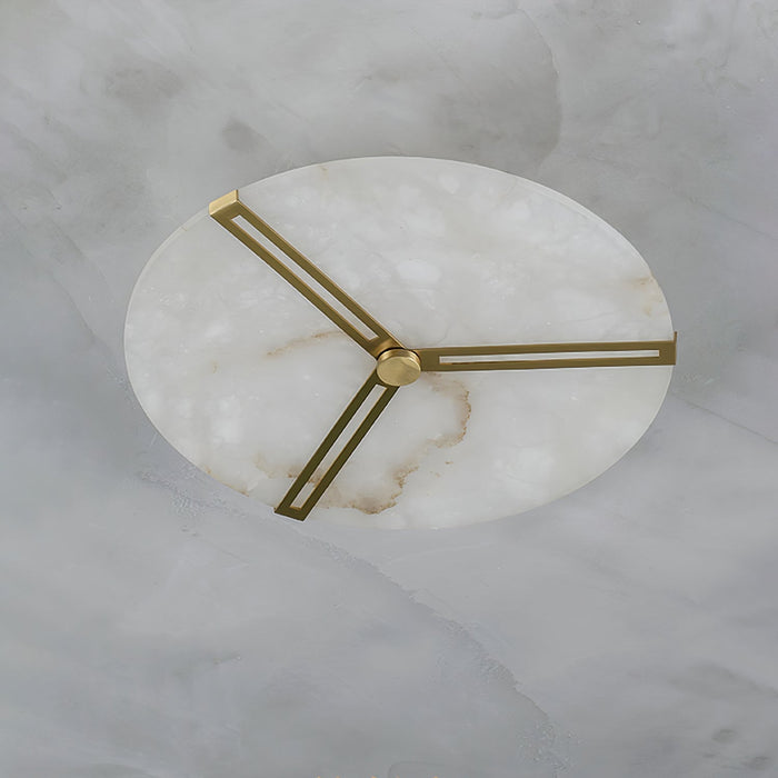 Clocks Alabaster Ceiling Light Vakkerlight